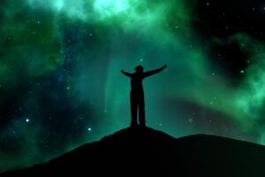 stars, universe, person, silhouette, night, galaxy, northern lights, aurora borealis, cosmos, astronomy, space, science, constellation, starry sky, night sky, universe, universe, universe, universe, universe