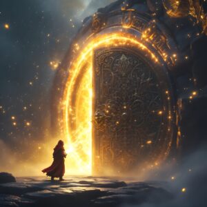 ai generated, temple, golden, gold, bright, divine, gods, zeus, anunnaki, mythology, religion