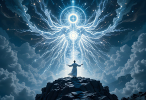 ai generated, scene, scenic, photorealistic, meeting, divine, colossal