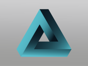 logo, penrose triangle, impossible, vector, illusion, signet, mysterious, 3-d effect, tribar, optical ilusion, 3d imagination, logo, logo, logo, logo, logo