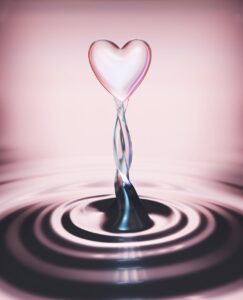love, heart, valentine's day, waterdrop, romantic, shape, rain, pink, raindrop, nature, wet, in love, pretty, waves, water surface, mood, water reflection