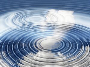 wave, nature, concentric, waves circles, water, circle, blue circle